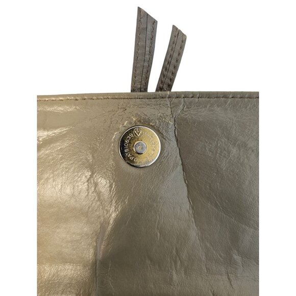 Vintage Koret Leather Crossbody/Clutch Bag Leather Lined Medium Rectangle Taupe - Picture 6 of 12